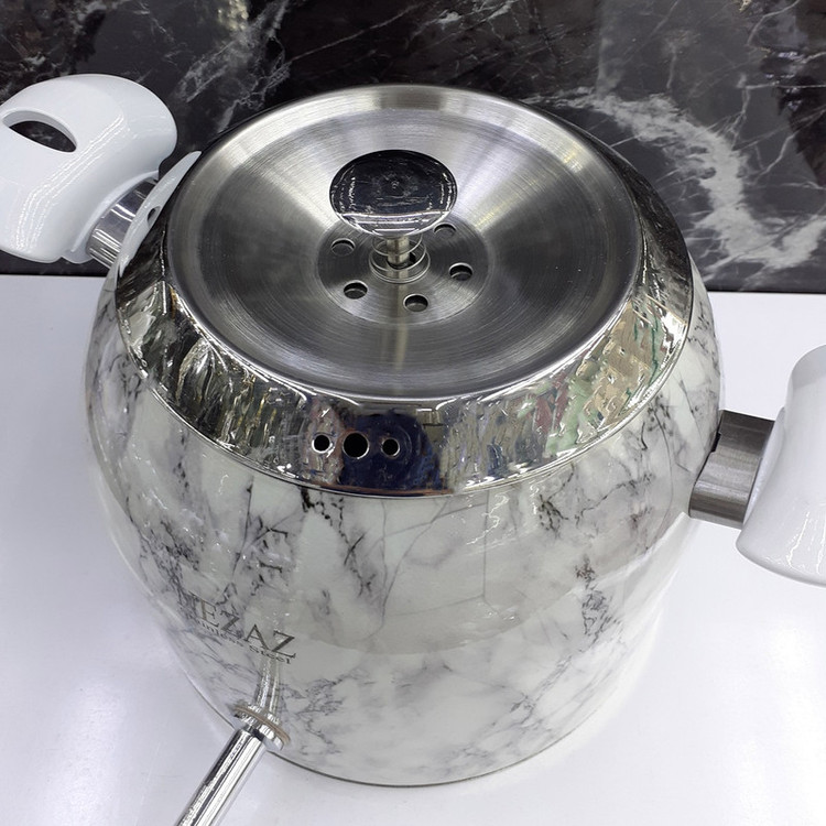 ست کتری و قوری نزاز مدل قالب ترک طرح سنگ