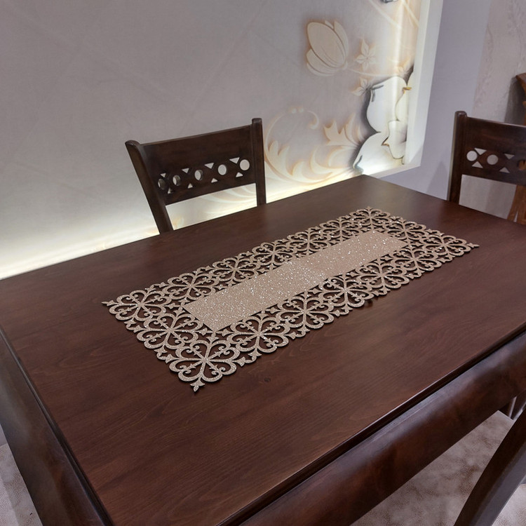 ست رومیزی 3 تکه مدل نیلوفر کد 8034