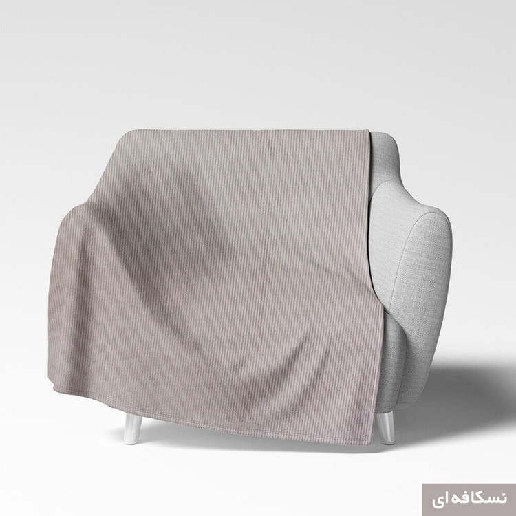 شال مبل شاران هوم مدل مخملی طرح راه راه سایز 170×170 سانتی متر