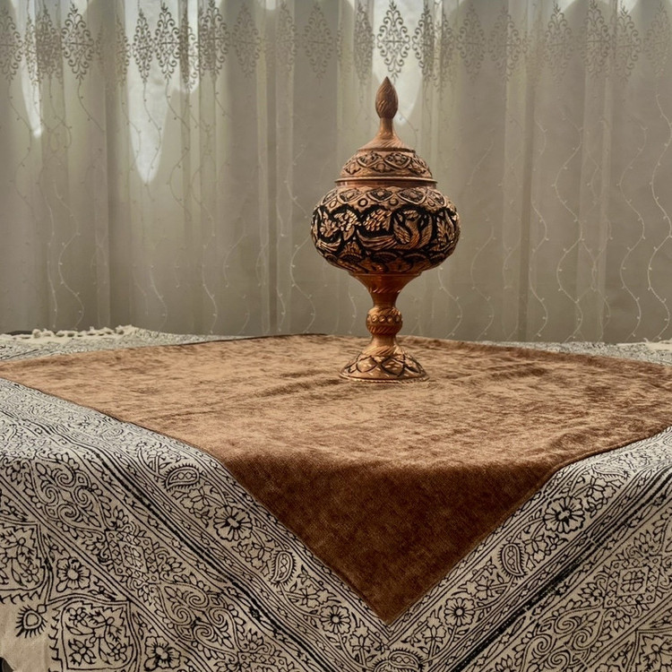 رومیزی مخمل مدل 100-100