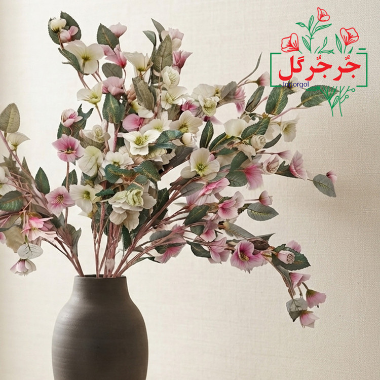 گل مصنوعی جُرجُرگل مدل شاخه شکوفه مگنولیا کد 2RSefSo