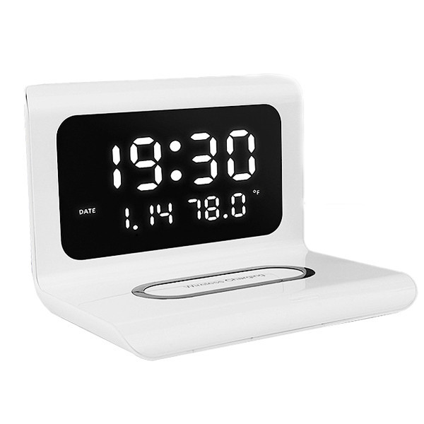 ساعت رومیزی مدل وایرلس شارژر کد Qi-01