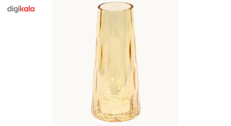 گلدان دکوری شیشه‌ای هومز مدل 82071، ابعاد 21×8×8 سانتی‌متر، وزن 500 گرم