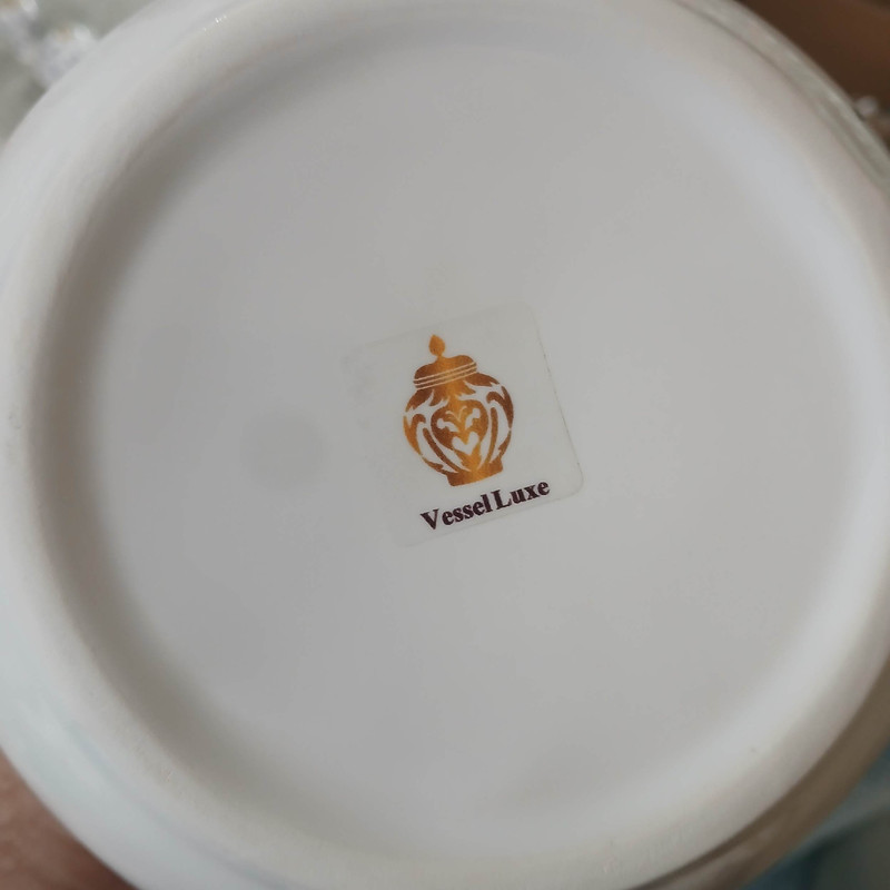 گلدان دکوری وسل لوکس مدل دوناتی طرح پرستو کد 03 مجموعه دو عددی