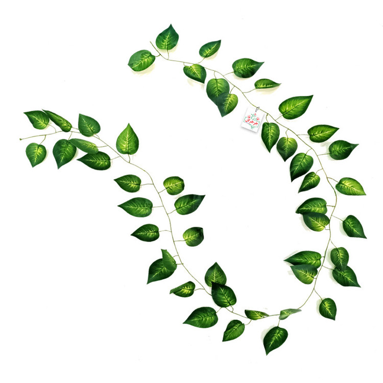 گل مصنوعی جُرجُرگل مدل ریسه برگ لمسی پتوس ابلغ رونده
