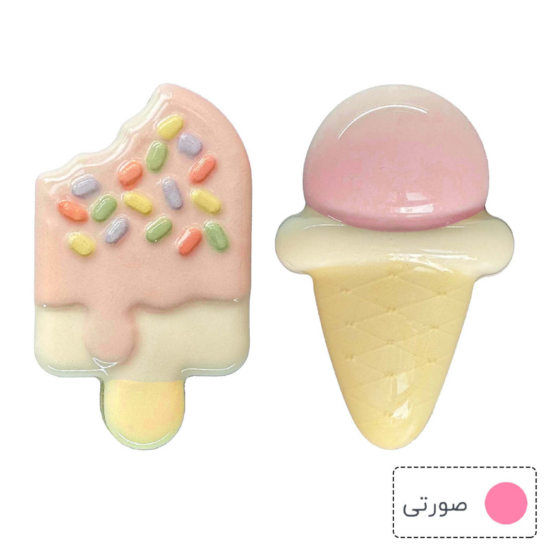 مگنت ژیار استودیو طرح بستنی و پاپسیکل مجموعه 2 عددی