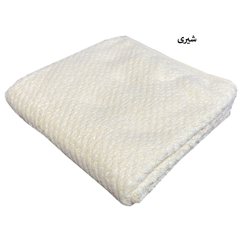 حوله دستی شایسته مدل نسترن سایز 35X75 سانتی متر