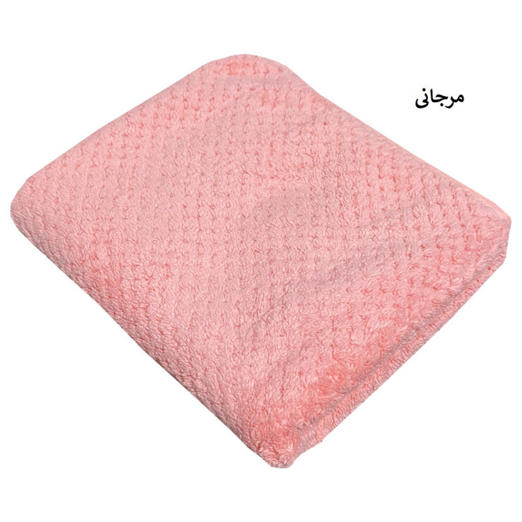 حوله دستی شایسته مدل نسترن سایز 35X75 سانتی متر