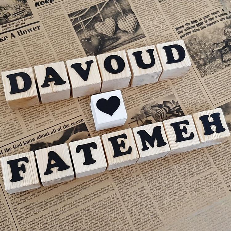 استند رومیزی تزیینی مدل مکعب Heart