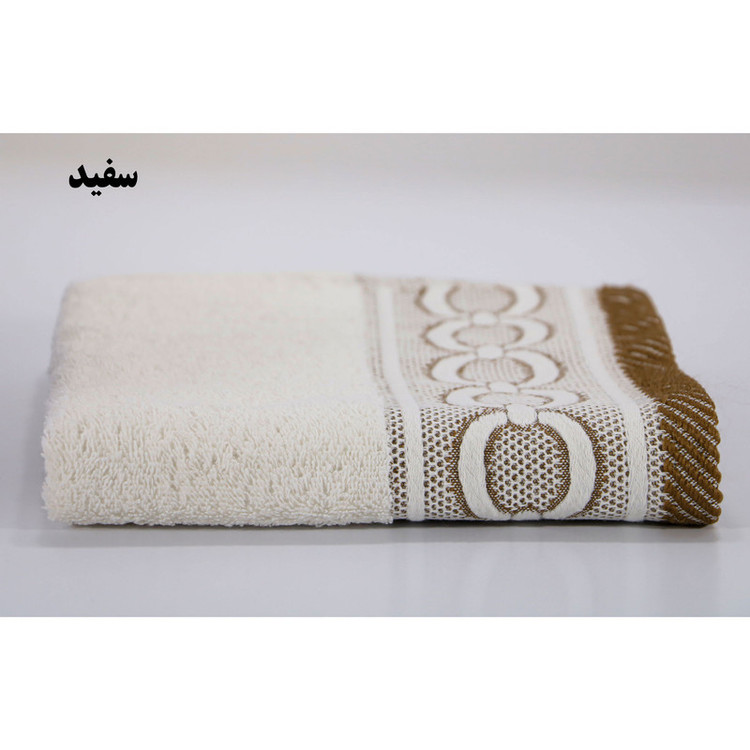 حوله دستی بهبافت آذر مدل چاین سایز 40x80 سانتی متر