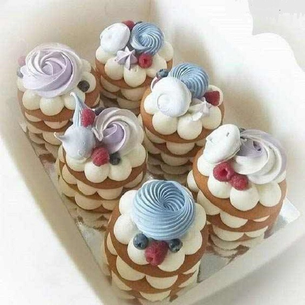 قالب شیرینی به گز مدل گرد بسته 5 عددی