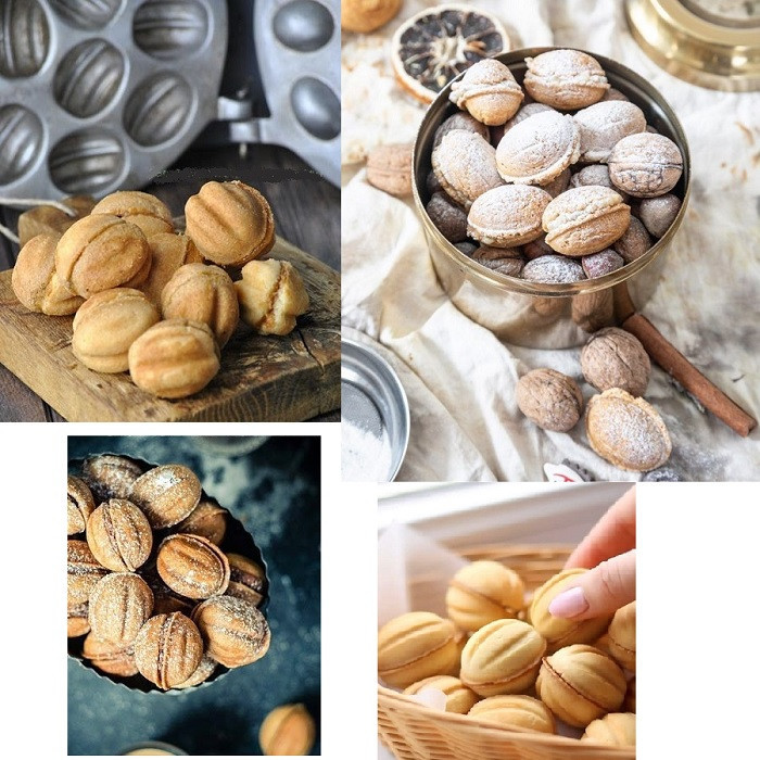 قالب شیرینی به گز مدل گردو روسی