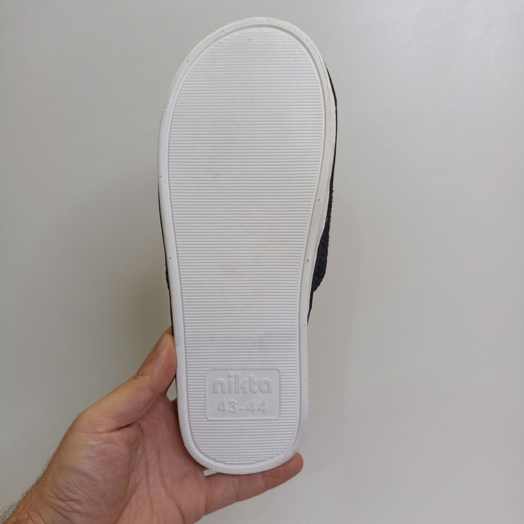دمپایی حوله ای نیکتا مدل جلو باز 31-10000 کد 1585-BK