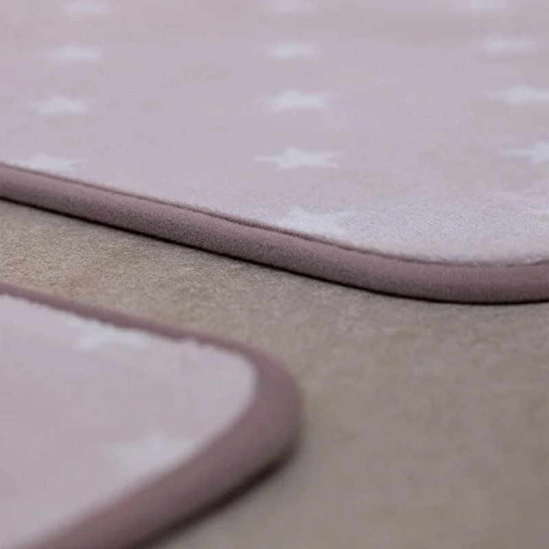 پادری مادام کوکو مدل Felisite Starry Pembe سایز 80x50 سانتیمتر مناسب برای فضای داخلی مجموعه دو عددی