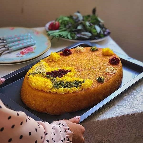 قالب کیک به گز مدل شارلوت بیضی