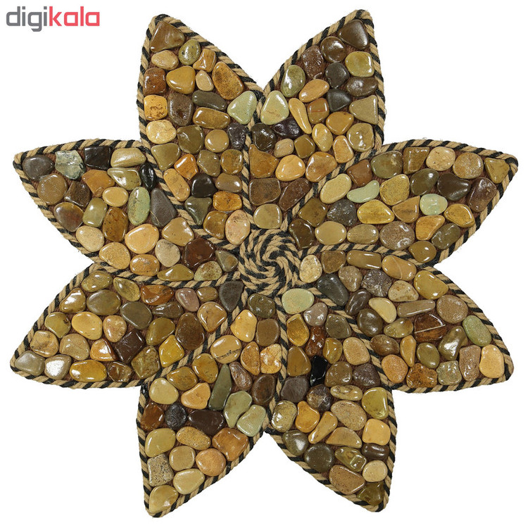پادری طرح نیلوفر کد 121 سایز 80*80 سانتی متر