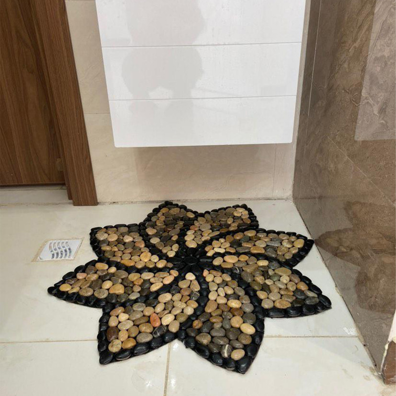 پادری طرح سنگی مدل گل سایز 80x80 سانتی متر