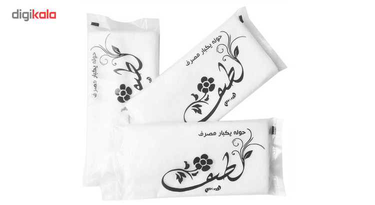 حوله یکبار مصرف لطیف مدل 40x40G60 بسته 100 عددی