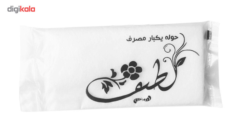 حوله یکبار مصرف لطیف مدل 40x40G60 بسته 100 عددی