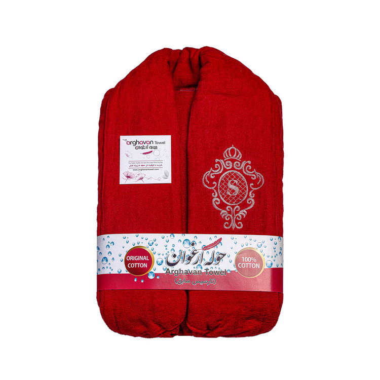 حوله پالتویی ارغوان طرح رمنس سایز 135