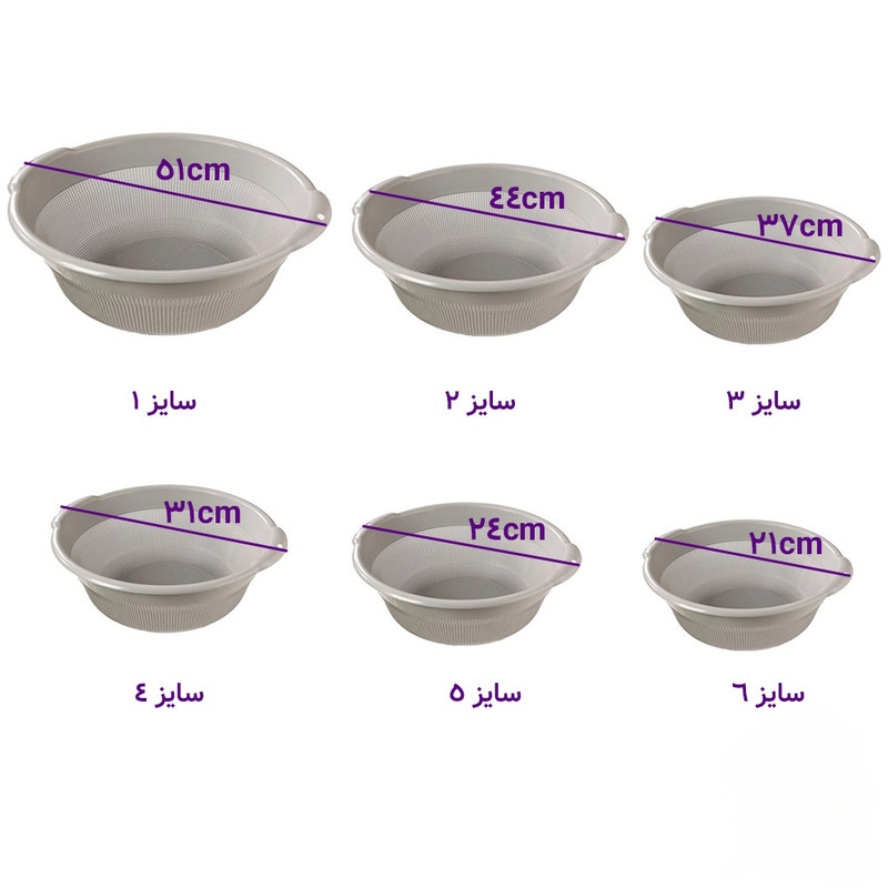 لگن لیمون مدل گرد کد HS1006 5