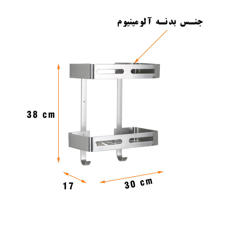 قفسه حمام مدل تیبیکو کد LV2