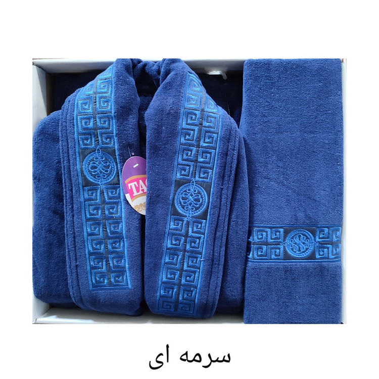 سرویس حوله پالتویی 4 تکه تاچ طرح love سایز 125