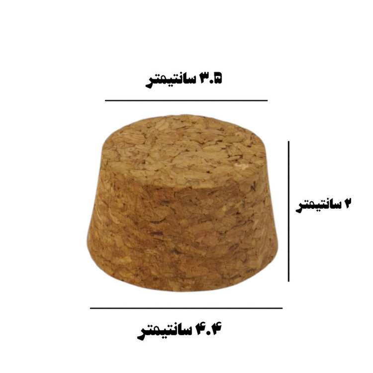 درب بطری طرح چوب پنبه مدل 3.5-4.4 بسته 3 عددی
