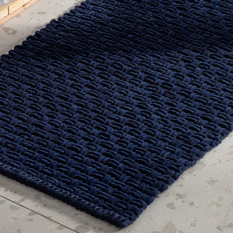 پادری مادام کوکو مدل Najac Bath Mat Lacivert سایز 80x50 سانتیمتر مناسب برای فضای داخلی