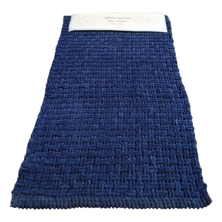 پادری مادام کوکو مدل Najac Bath Mat Lacivert سایز 80x50 سانتیمتر مناسب برای فضای داخلی