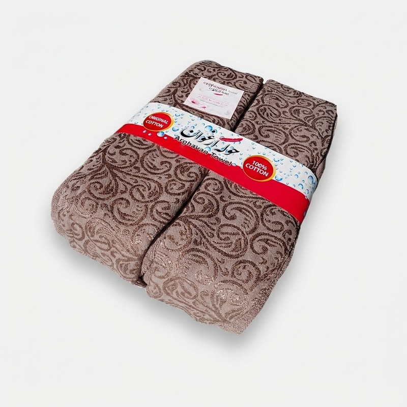 حوله پالتویی ارغوان طرح راشل سایز 125