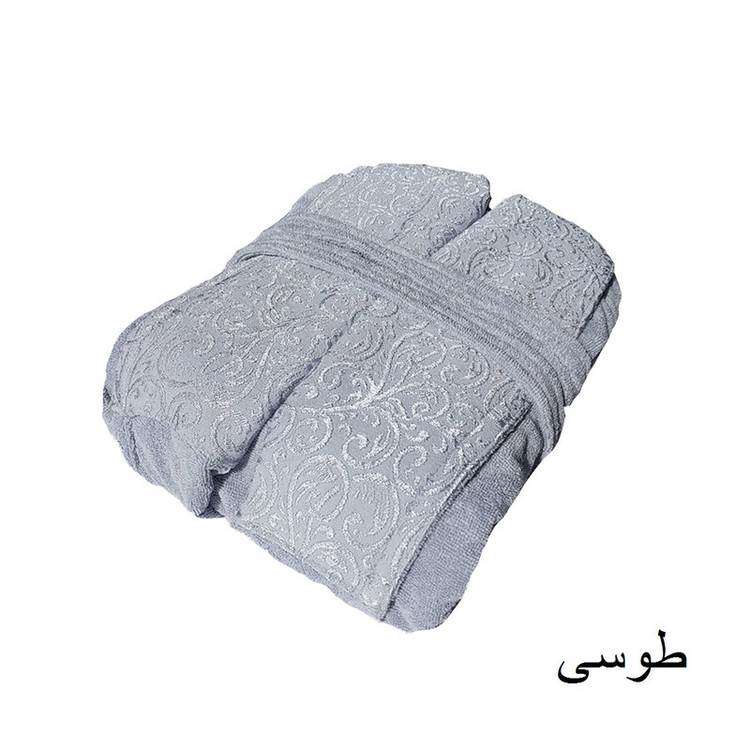 حوله پالتویی ارغوان طرح راشل سایز 125