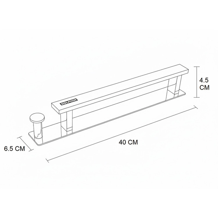 آویز حوله دلفین مدل قلاب دار کد Or-L-40