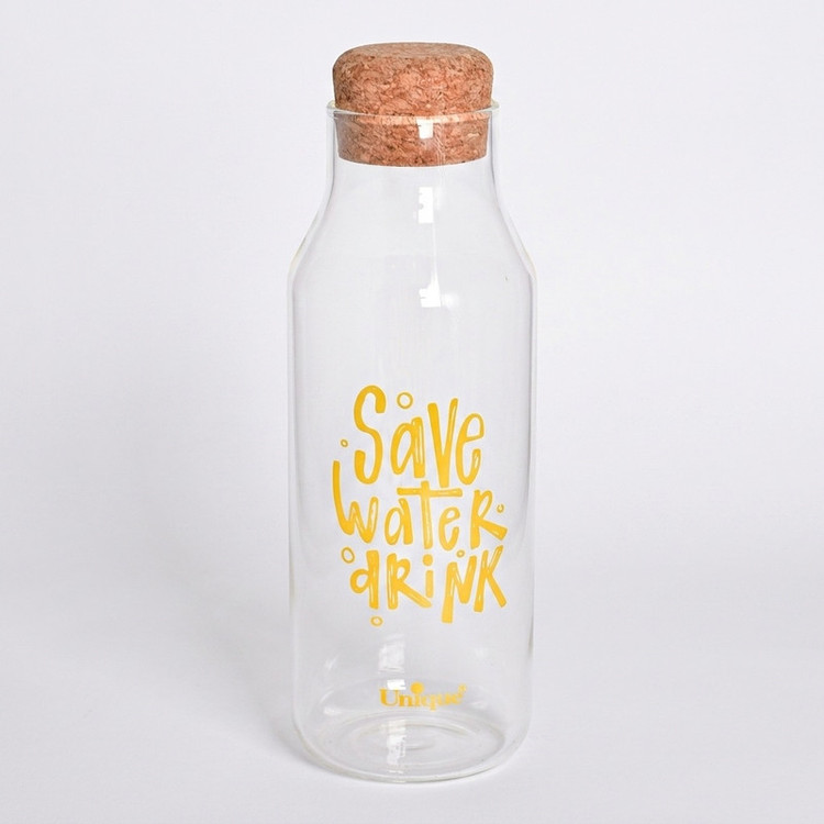بطری آب یونیک طرح save water کد 3071 گنجایش 1.03 لیتر