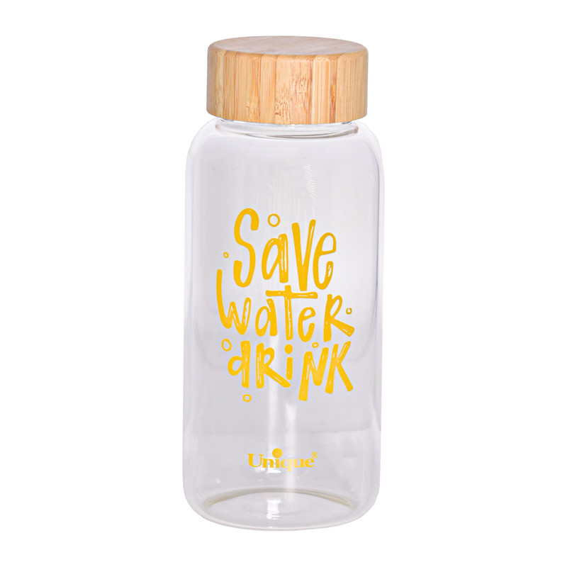 بطری آب یونیک طرح save water کد 3060 گنجایش 0.83 لیتر