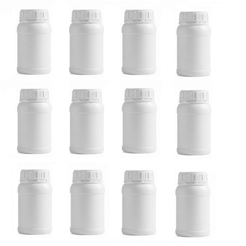بطری مدل پلی اتیلن استوانه ای گنجایش 0.25 لیتر بسته 12 عددی