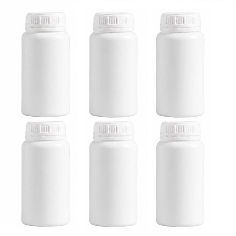 بطری مدل پلی اتیلن استوانه ای گنجایش 0.1 لیتر بسته 6 عددی