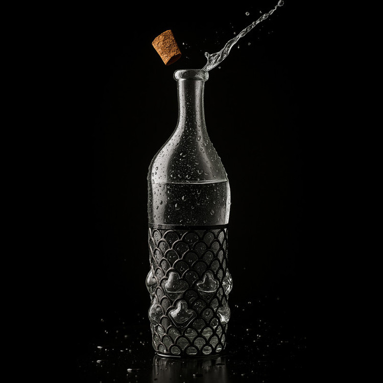 بطری مدل نئوکلاسیک کد NK29634 گنجایش 0.9 لیتر