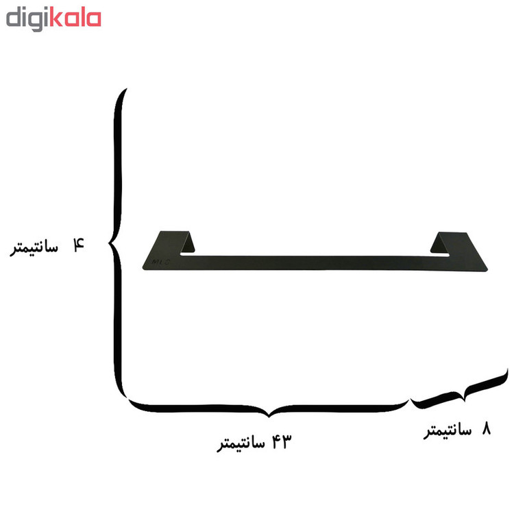 آویز حوله ملو مدل لانگ کد KMJ26