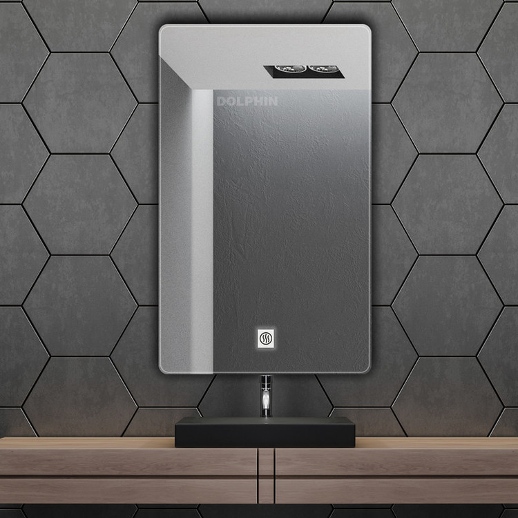 آینه سرویس بهداشتی دلفین مدل ضدبخار HT-60x50-R