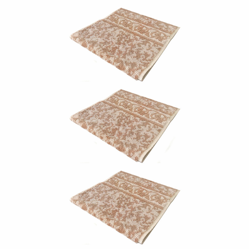 حوله دستی فرش مریم مدل Abr1 سایز 30x60 سانتی متر بسته 3 عددی