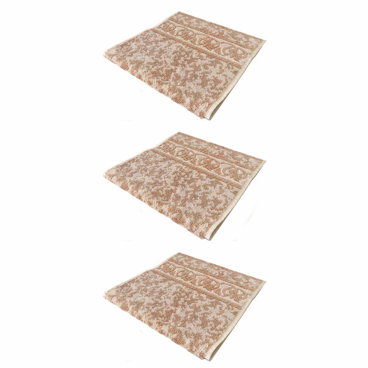 حوله دستی فرش مریم مدل Abr1 سایز 30x60 سانتی متر بسته 3 عددی