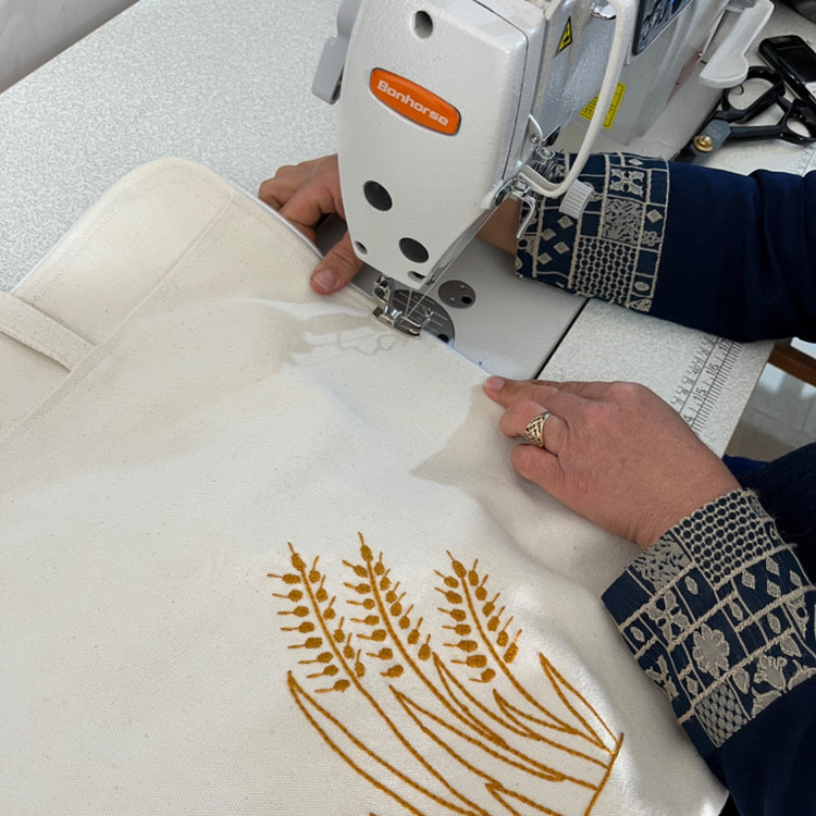 کیسه نان مدل سنتی طرح گندم