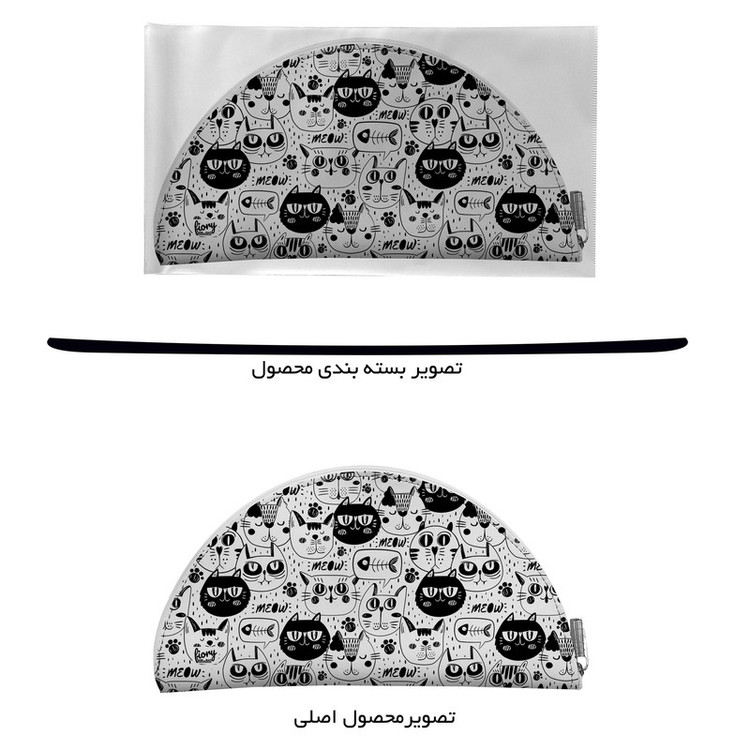 جای لقمه مستر راد مدل گربه طرح وکتور کد fiory 2204