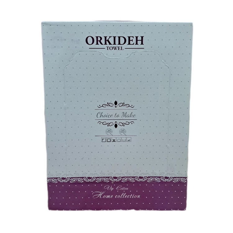 حوله پالتویی ارکیده مدل ژاکارد سایز 125 مناسب قد 140 تا 175