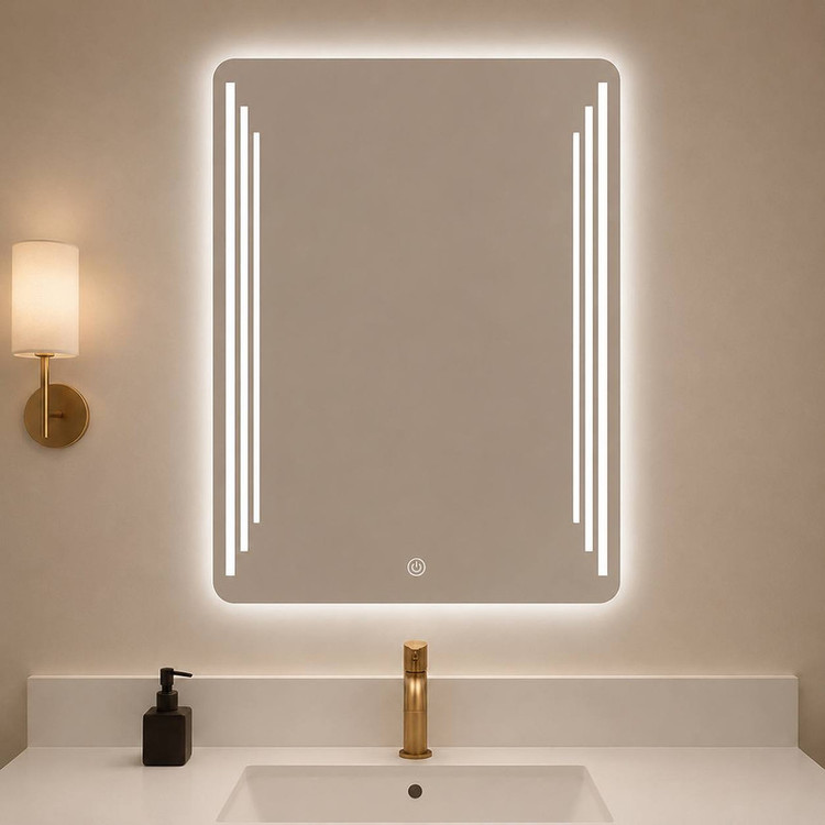 آینه سرویس بهداشتی مدل مستطیل عمودی کد 06 سایز 50*70 سانتی متر