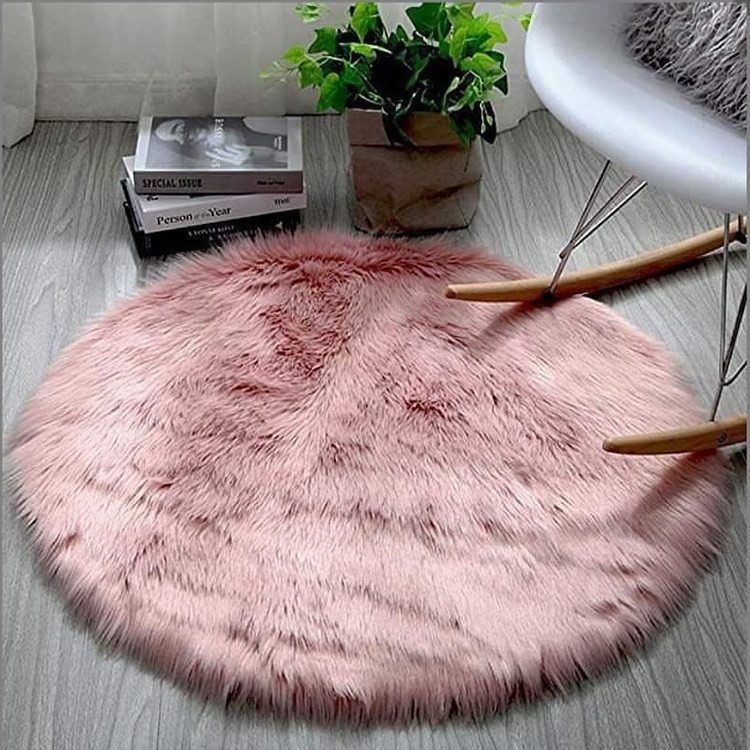 پادری هیراد هوم فرنشینگ طرح خز فانتزی سایز 90×90 سانتی متر