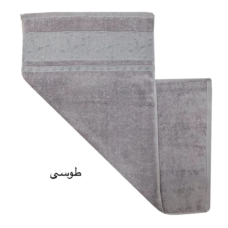 حوله دست و صورت هنرمند مدل برجسته سایز 40x80 سانتی متر