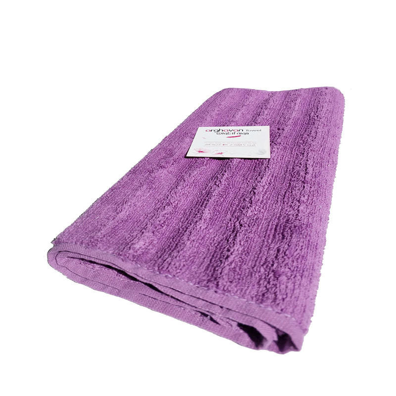 حوله دستی ارغوان مدل کارن سایز 80x40 سانتی متر