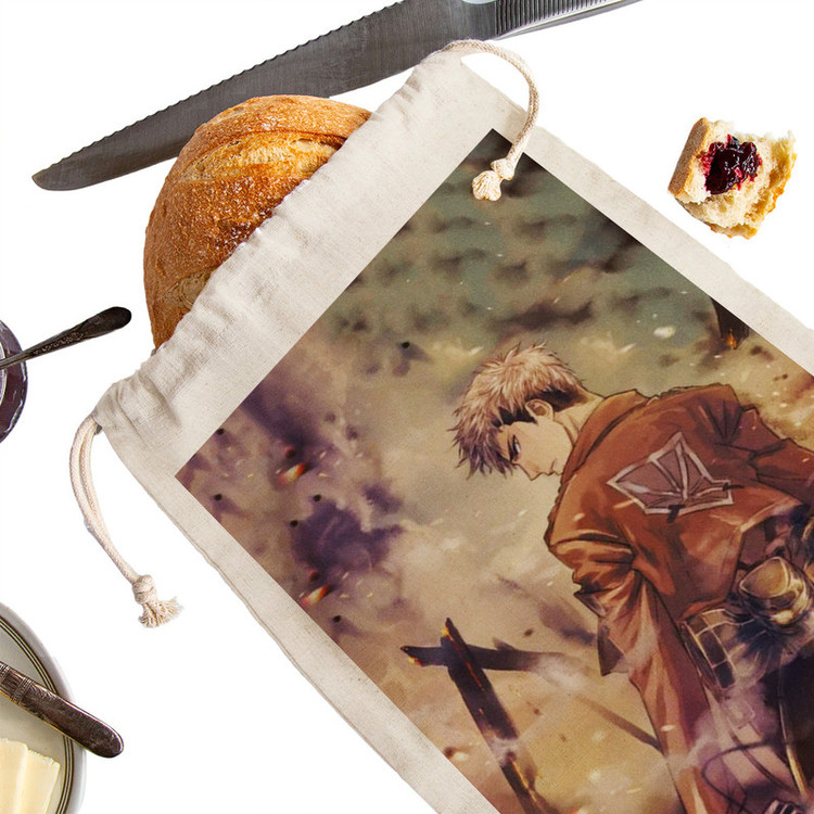 کیسه نان و سبزی ترمه طراحان ایده طرح اَتک آن تایتان Attack on Titan کد strm0378 - M